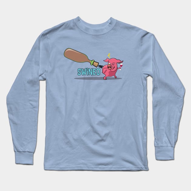 Corkscrew SWiNEO Long Sleeve T-Shirt by ByersArtLab